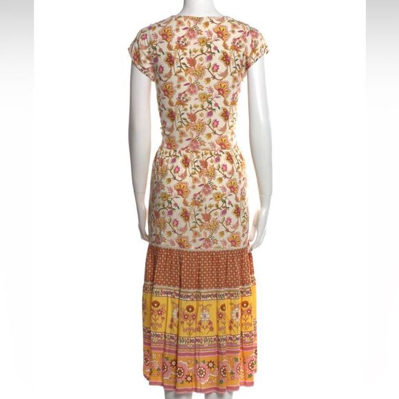 Spell and the Gypsy Women's Portobello Road Babydoll Floral‎ Boho Midi Dress XXS - Picture 6 of 10